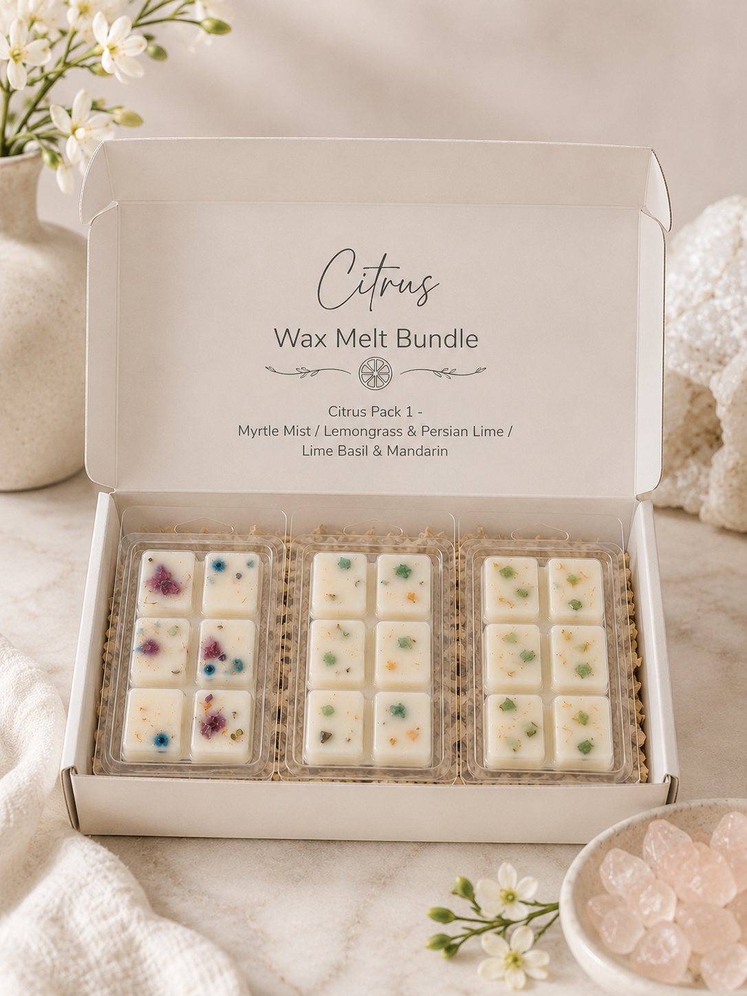 Citrus wax melt bundle Pack 1 by Nrglife Home Fragrances