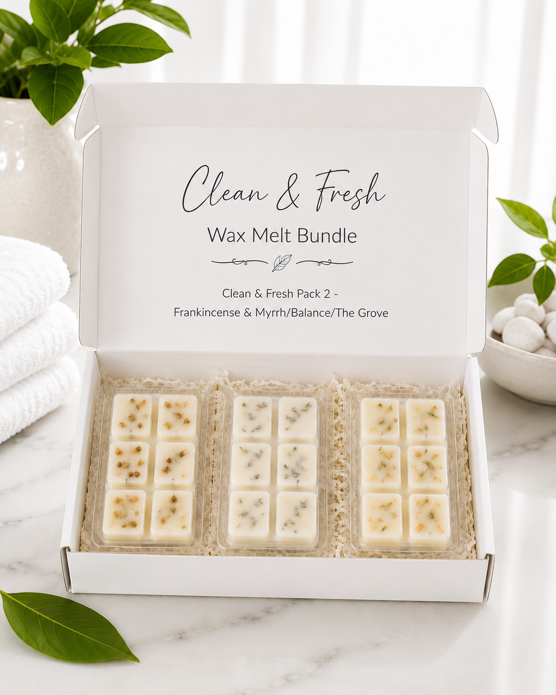 Clean and Fresh wax melt bundle Pack 2 by Nrglife Home Fragrances