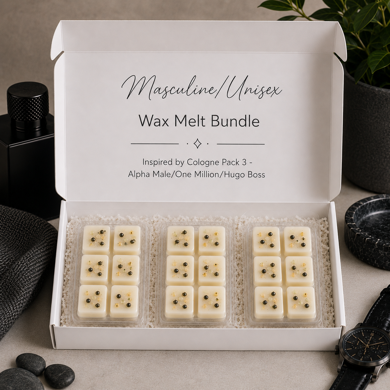 Inspired by Cologne wax melt bundle Pack 2 by Nrglife Home Fragrances