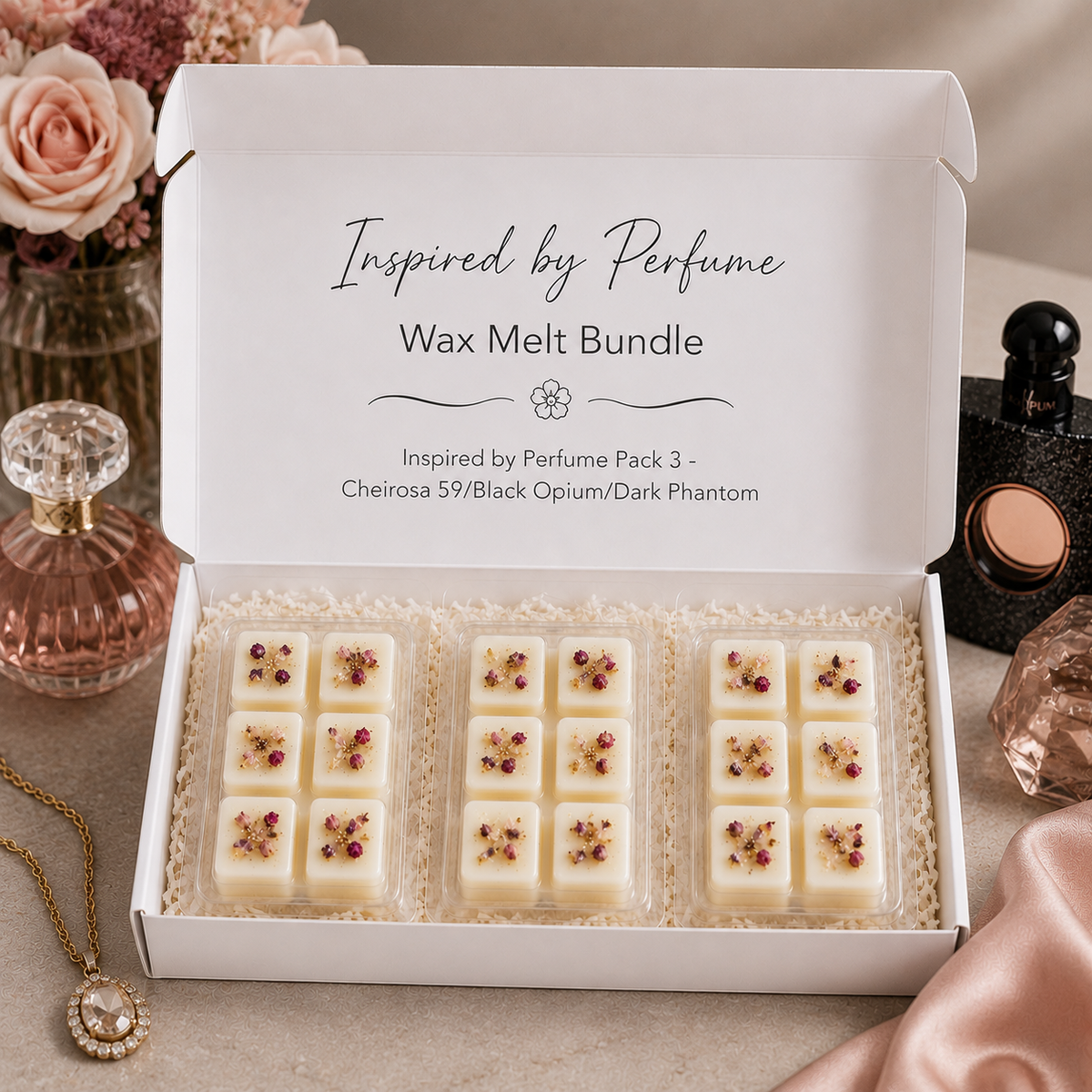 Inspired by Perfume wax melt bundle Pack 3 by Nrglife Home Fragrances