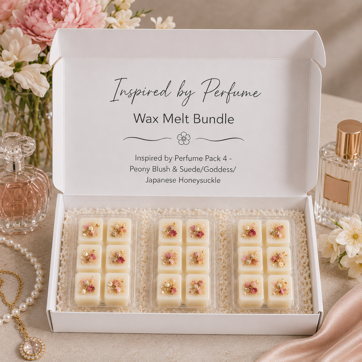 Inspired by Perfume wax melt bundle Pack 4 by Nrglife Home Fragrances