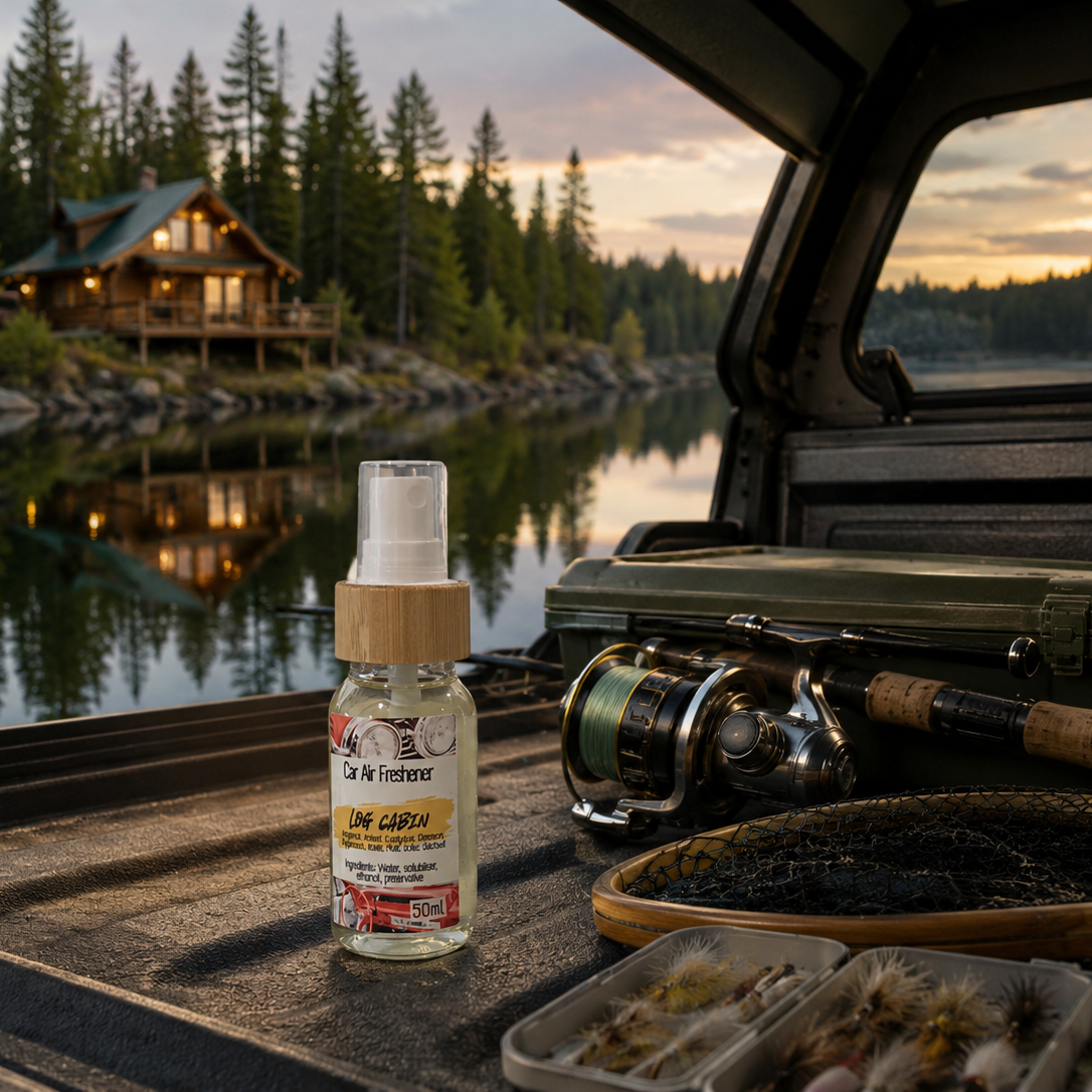 Add: Log Cabin Car Air Freshener