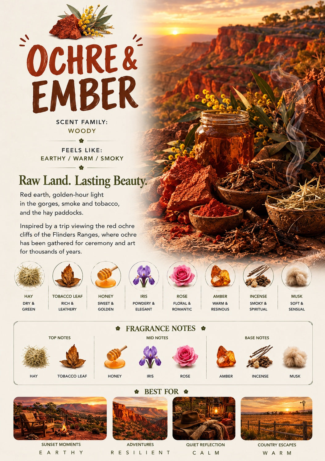 Ochre & Ember scent profile