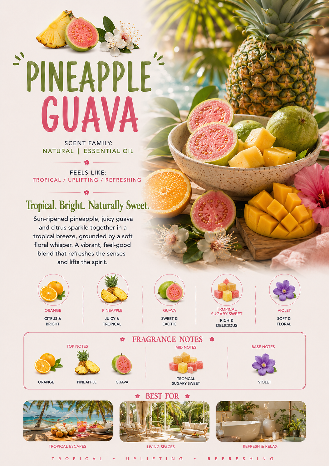 Pineapple & Guava scent profile