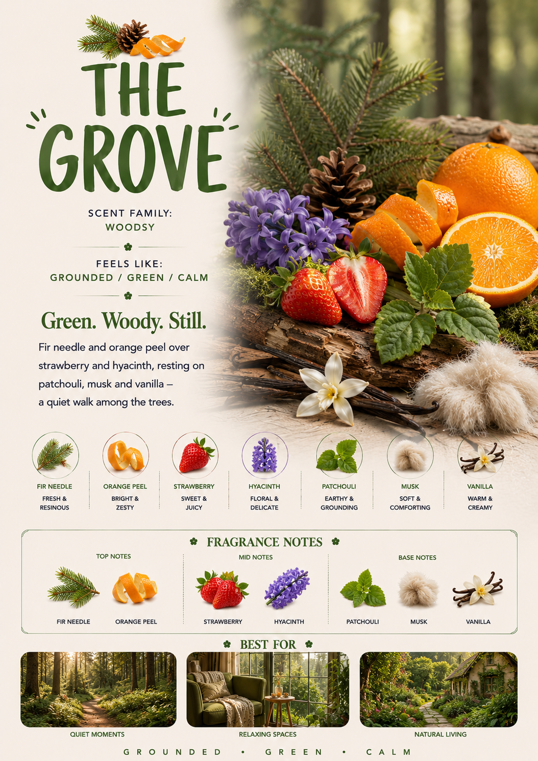 The Grove scent profile