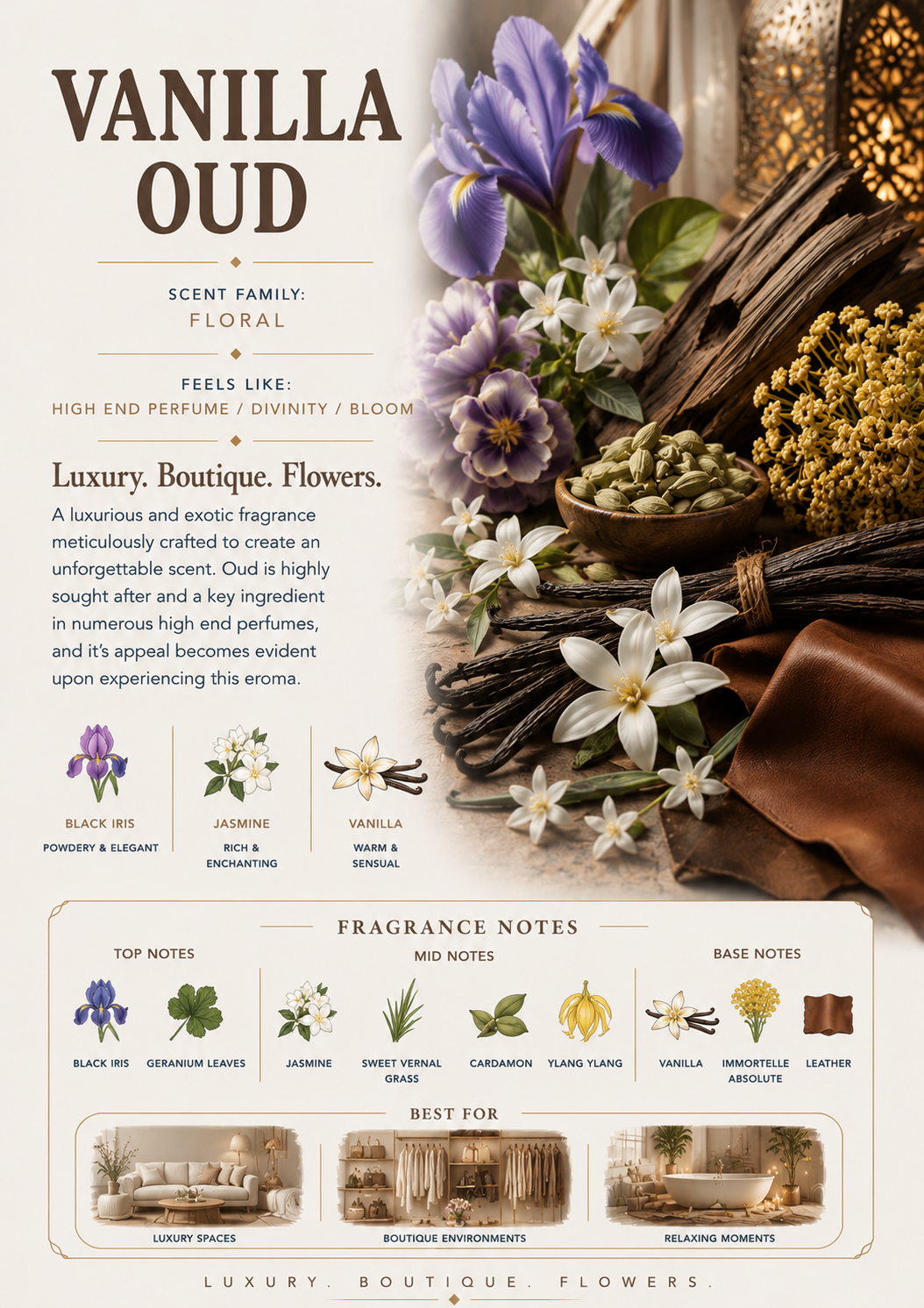 Vanilla Oud scent profile