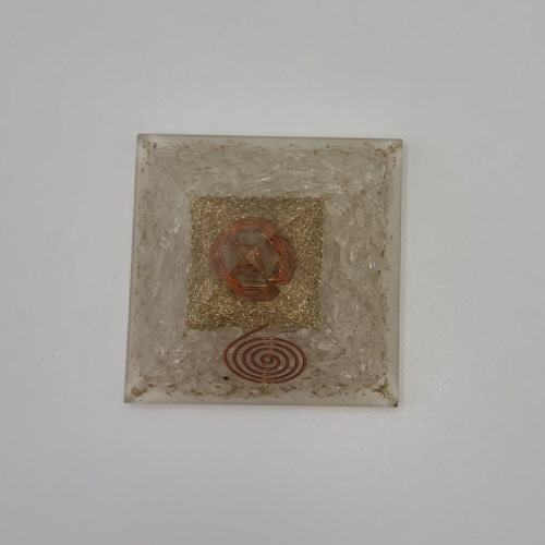 Clear Quartz Orgonite Pyramid
