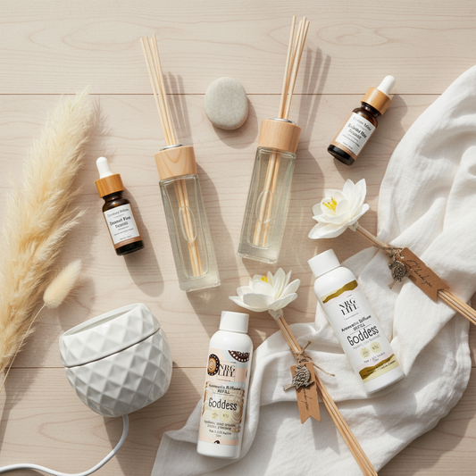 Reed Diffusers, Refills, Water Vapour Oils and Burners