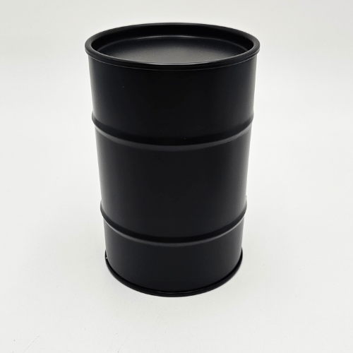 Candle Tin - Black 44 Mini Drum with Lid