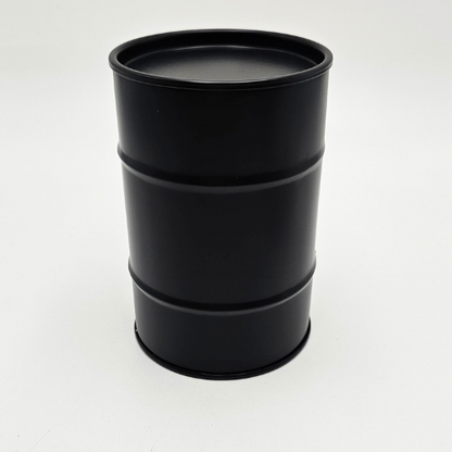 Candle Tin - Black 44 Mini Drum with Lid