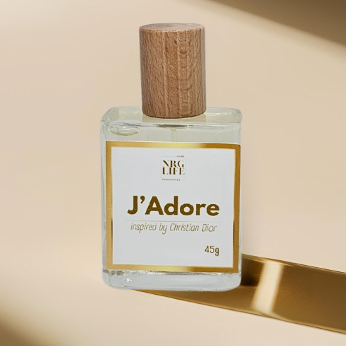 Adore Dupe perfume bottle 45ml inspired by Christian Dior on a beige background.
