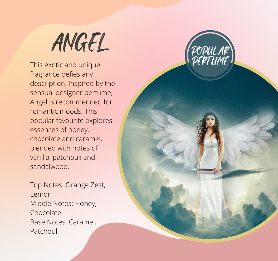 Inspired by Angel Perfume Fragrance Chart