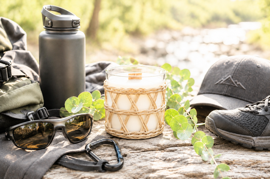 Alpha Male Candle - Rattan Weave