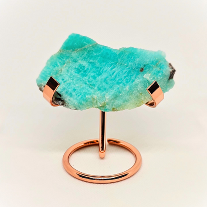 Amazonite Gemstone Slab on Stand