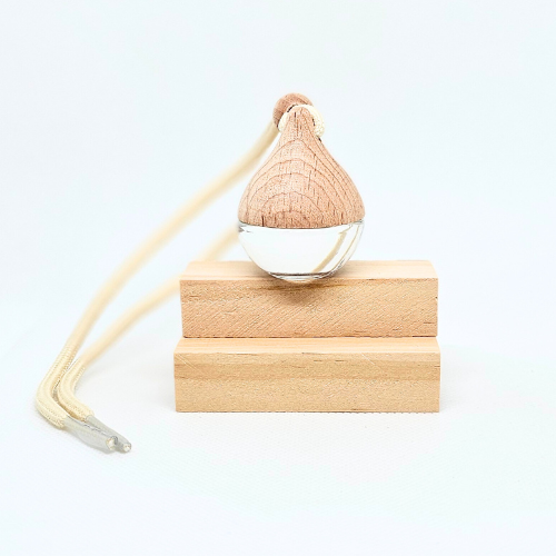 Hanging Scented Diffuser, Glass Bottom and Bamboo Top