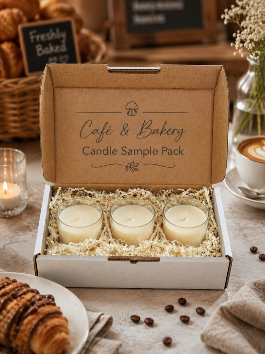 Café & Bakery Candle Sample Pack  - welcoming scents for your home!