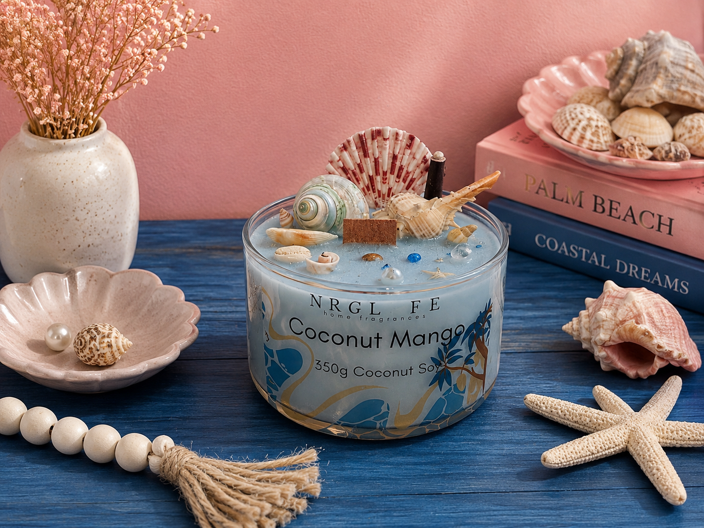 Coconut Mango Shell Candle