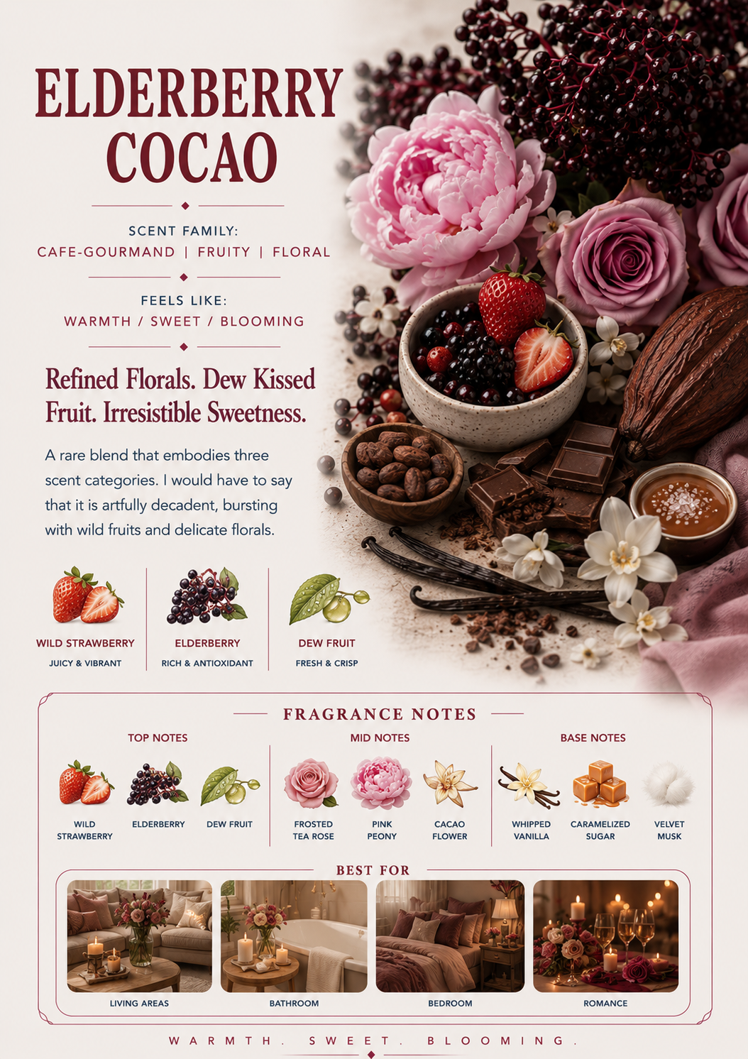 Elderberry Cacao scent profile