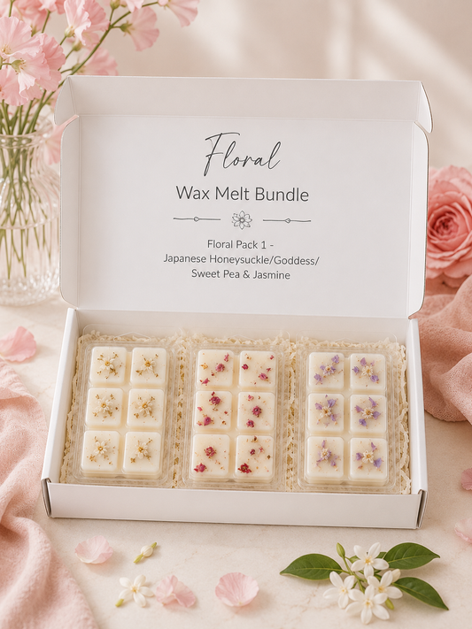 Floral wax melt bundle Pack 1 by Nrglife Home Fragrances