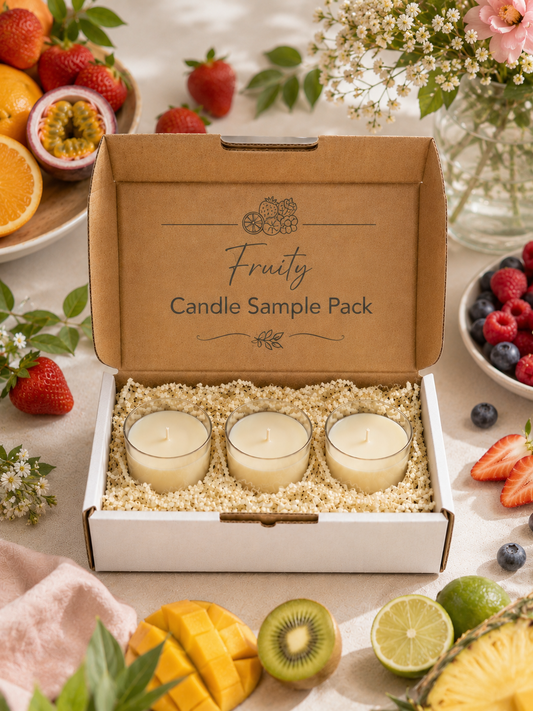 Fruity Candle Sample Pack - 3 Playful Summer Scents