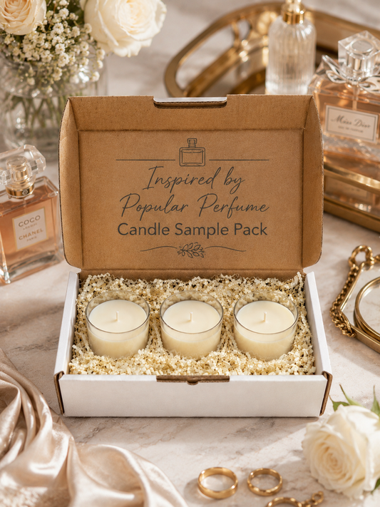 Inspired by Popular Perfume Candle Sample Pack - Designer Scents, Handmade Price