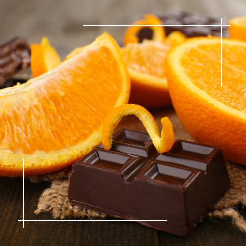 Choc Orange or also known as Jaffa fragrance found in our Café Collection of Candles.