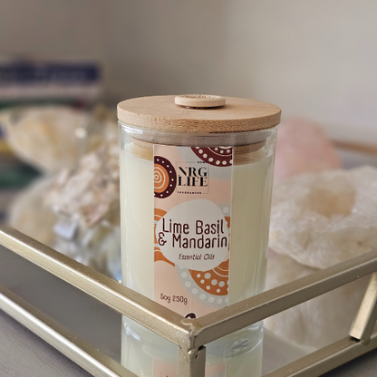 Eco Soy Candle - Lime Basil & Mandarin