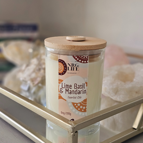 Eco Soy Candle - Lime Basil & Mandarin