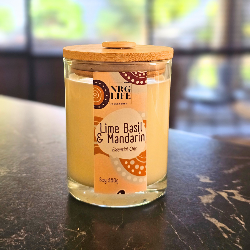 Eco Soy Candle - Lime Basil & Mandarin