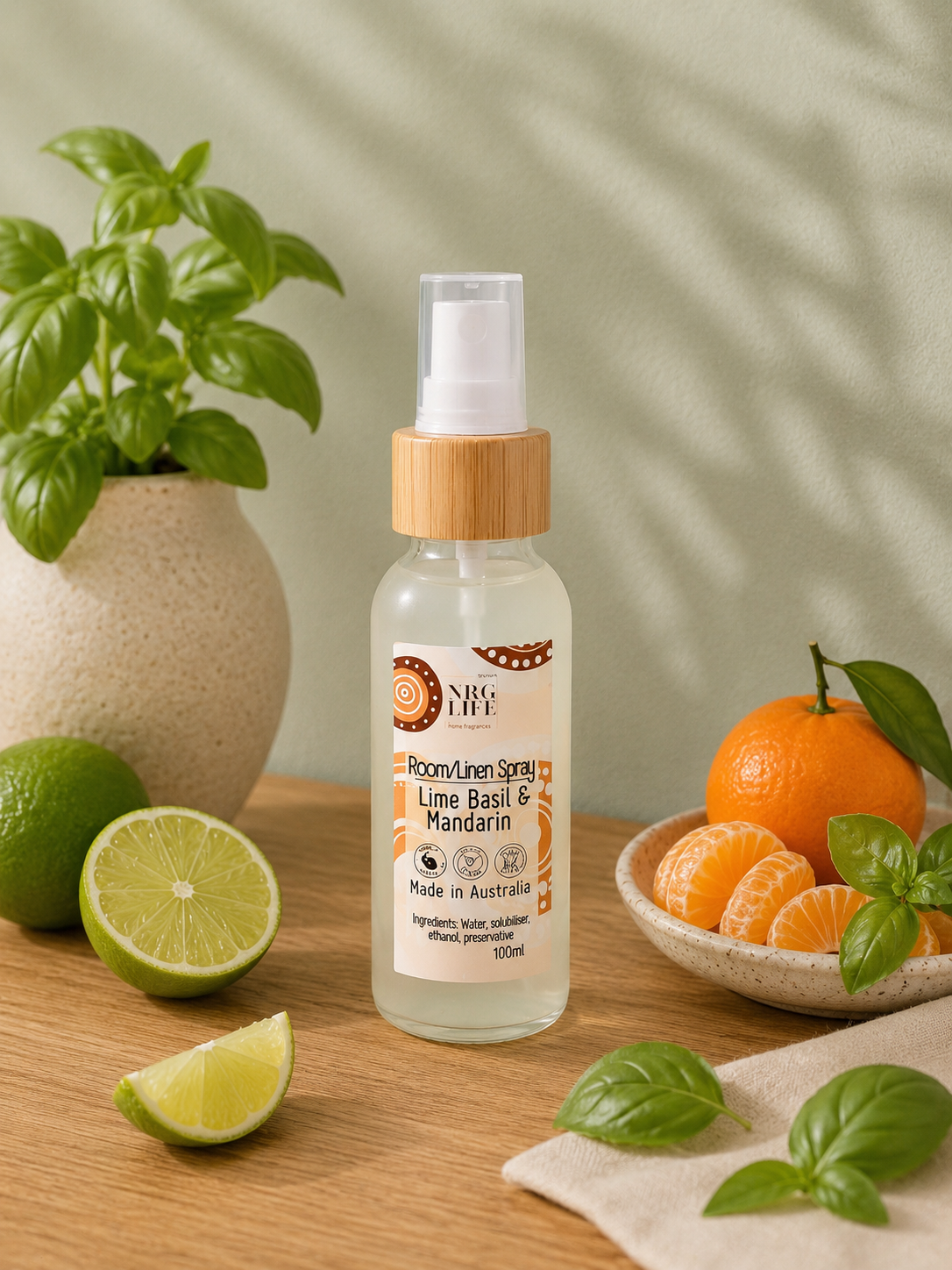 Lime Basil & Mandarin Room/Linen Spray