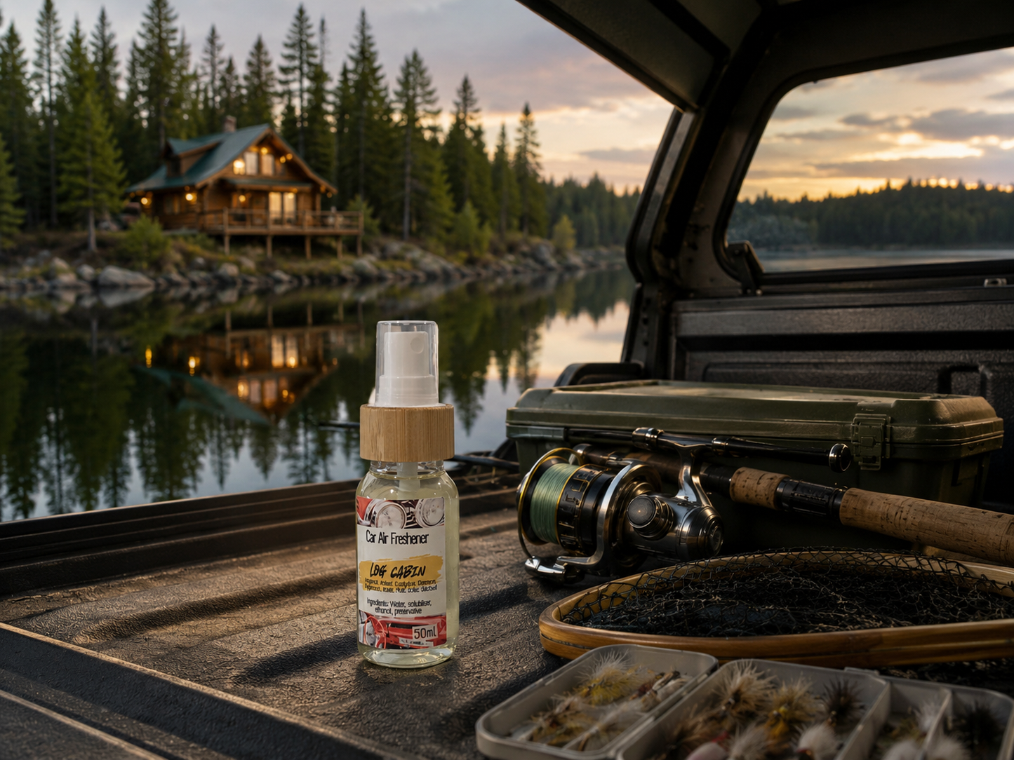 Add: Log Cabin Car Air Freshener