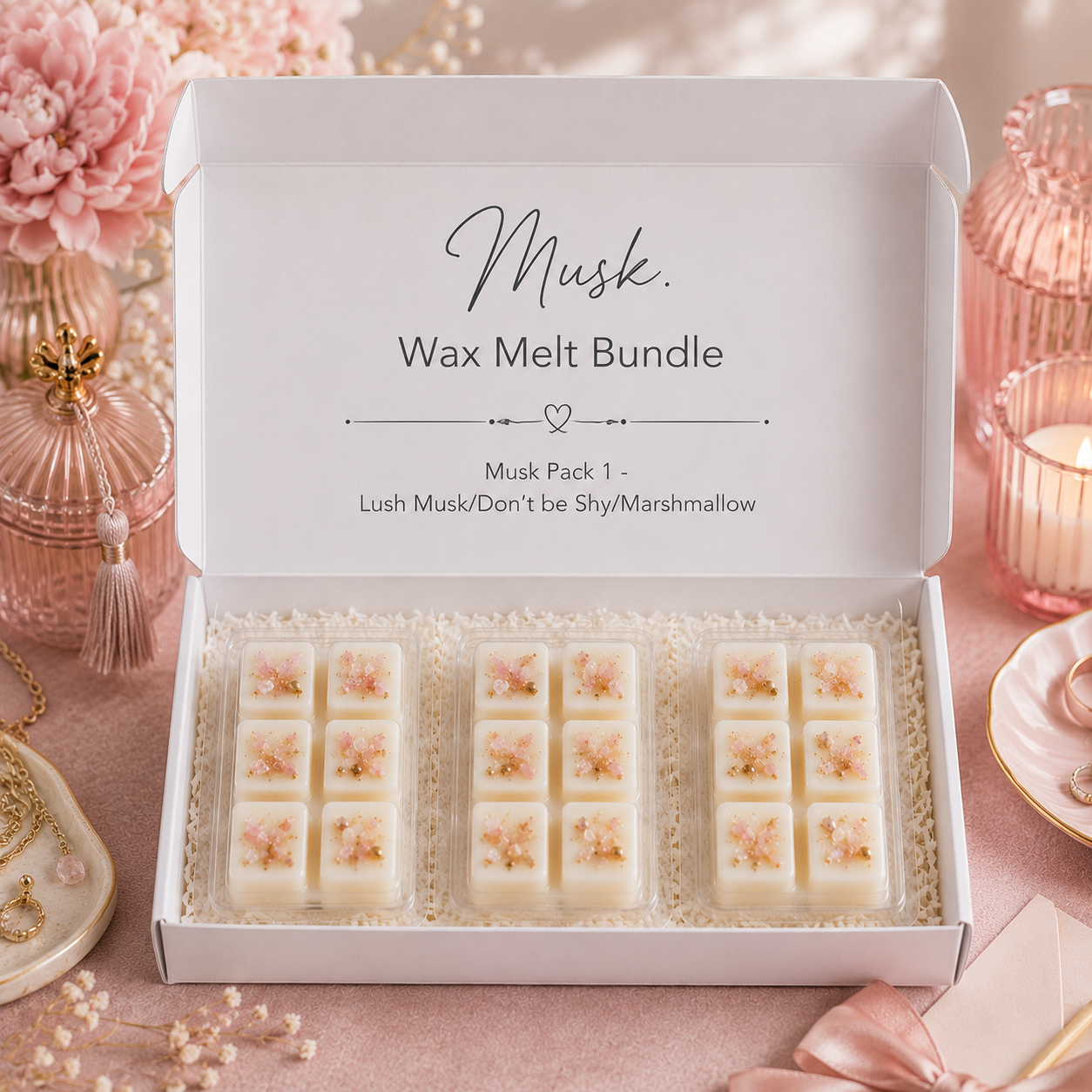 Musk wax melt bundle Pack 1 by Nrglife Home Fragrances