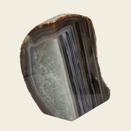 Natural Agate Crystal Bookend