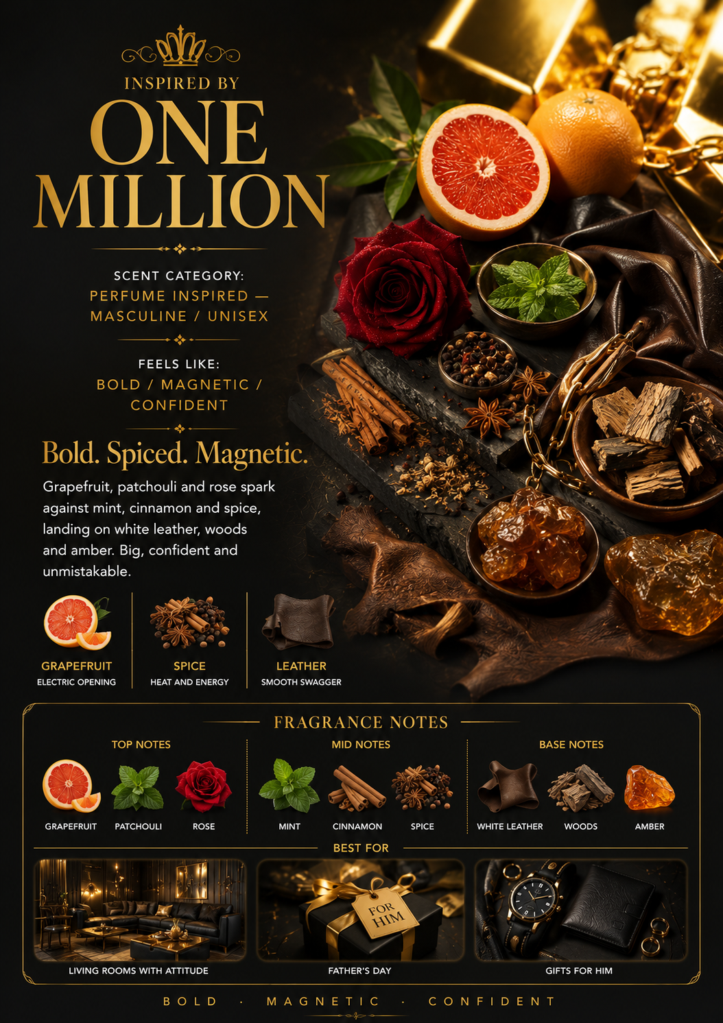 Inspired by One Million scent profile