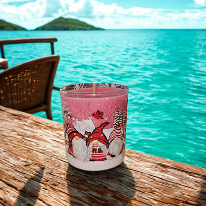 Christmas Candle - Red Gnome