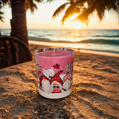 Christmas Candle - Red Gnome