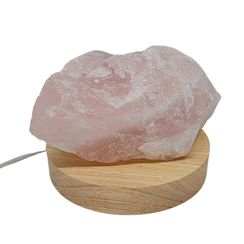 USB Multi-Colour Lamp - Rose Quartz Crystal