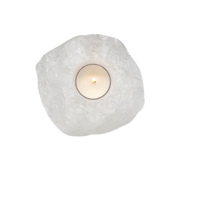 T-Light Holder - Clear Quartz