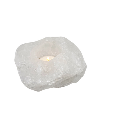 T-Light Holder - Clear Quartz