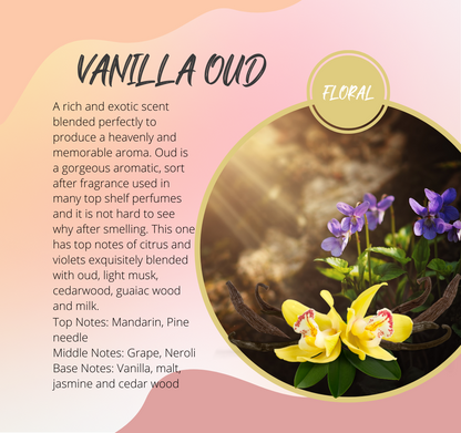 Vanilla Oud Fragrance Chart