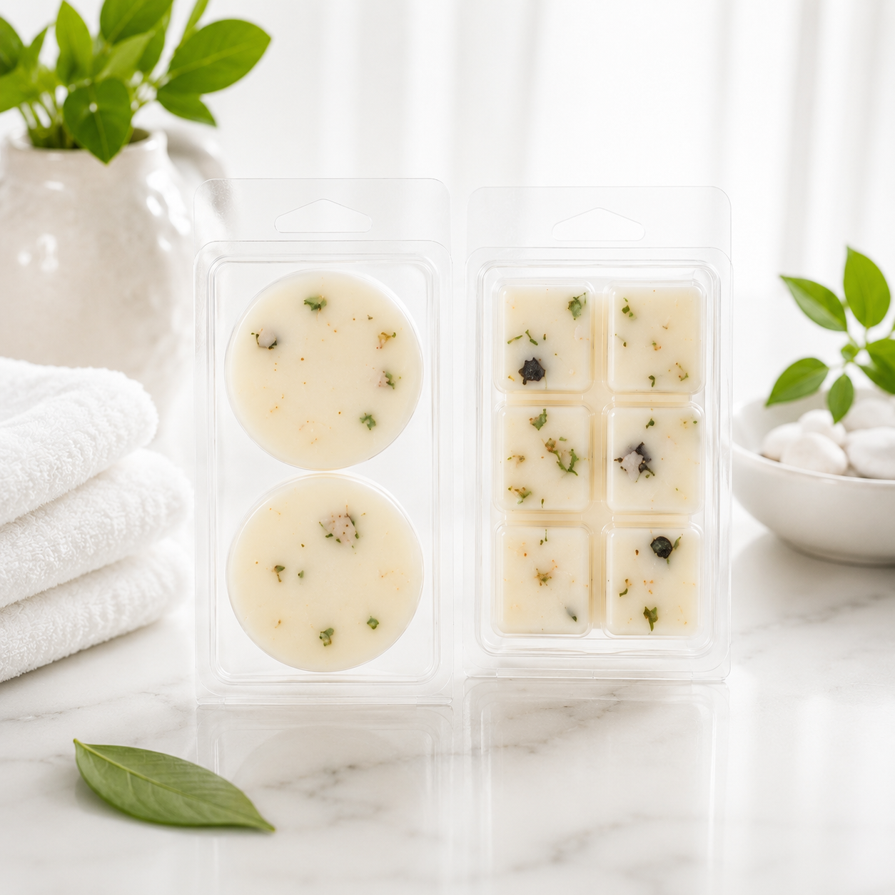 Fresh Linen coconut soy wax melt by Nrglife Home Fragrances