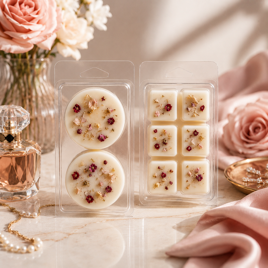 Inspired by Peony Blush Suede coconut soy wax melt by Nrglife Home Fragrances