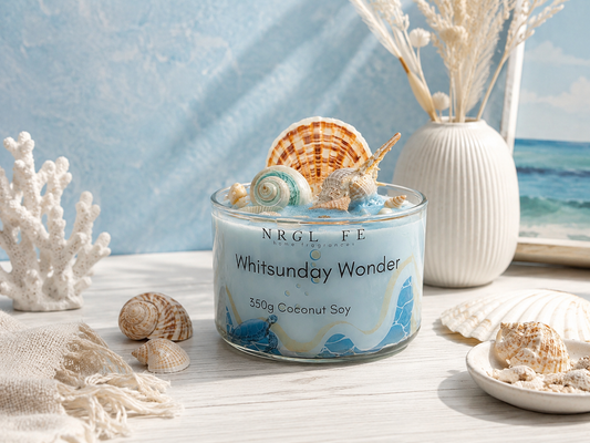 Whitsunday Shell Candle