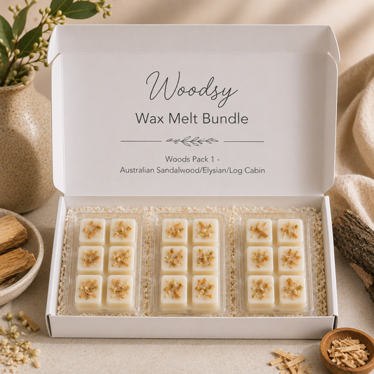Woodsy wax melt bundle Pack 1 by Nrglife Home Fragrances