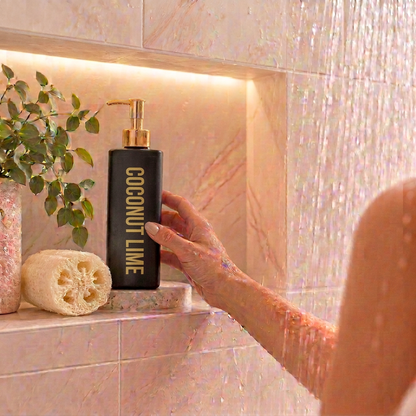 Black Coconut Lime body wash bottle