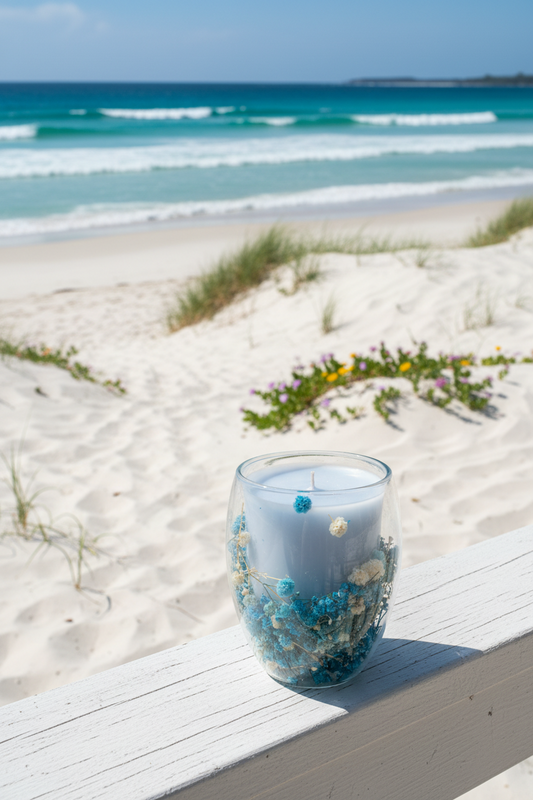 Blue Botanical Soy/Coconut Candle - Calm