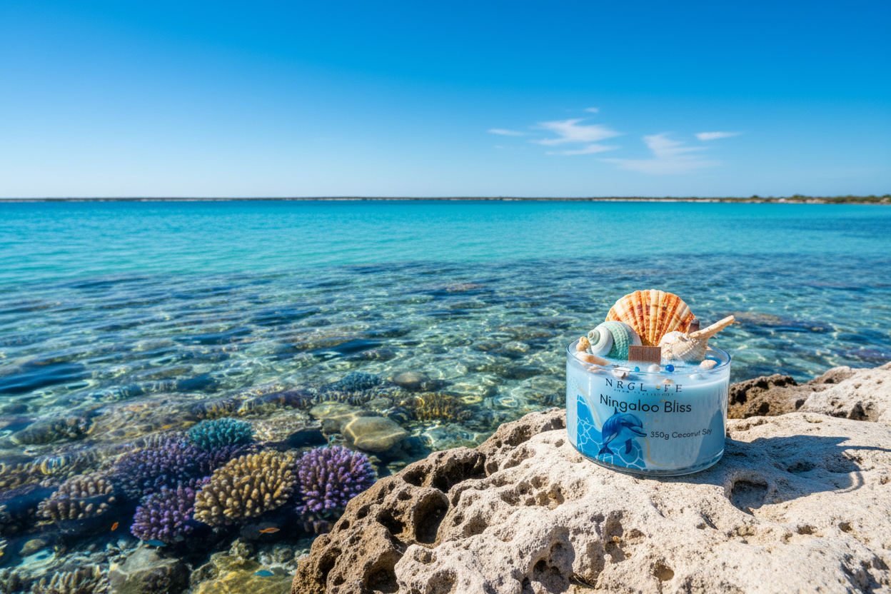 Blue Beach Coconut Soy Candle