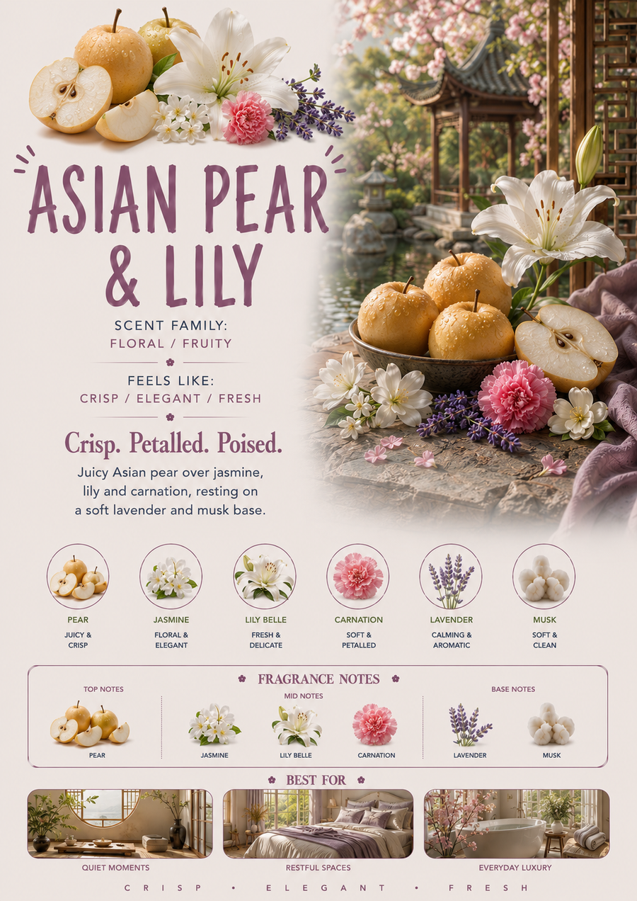 Asian Pear & Lily scent profile