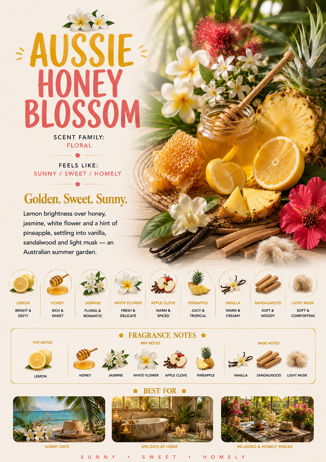 Aussie Honey Blossom scent profile