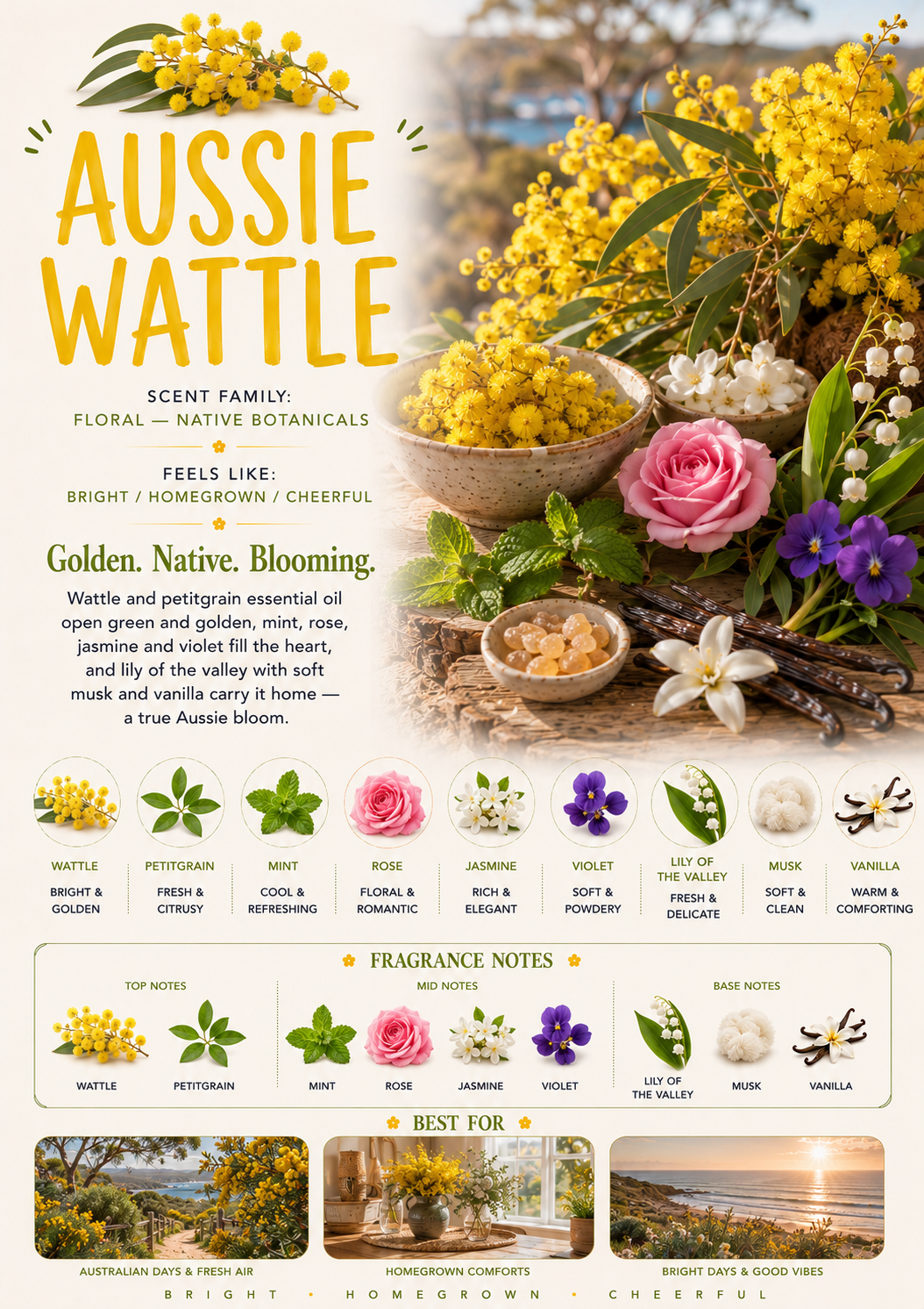 Aussie Wattle scent profile